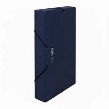 CARPETA PROYECTOS CARTON MATE 3CMS AZUL MARINO PLUS