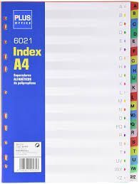 SEPARADORES INDICE A-Z PLUS