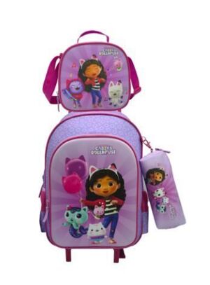 MOCHILA CARRO COMPACTO + NECESER + PORTATODO GABBY CYP