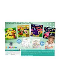 LIBRO COLOREAR Y PEGATINAS EDICARDS