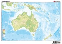 MAPA MUDO AUSTRALIA FÍSICA (VICENS VIVES)