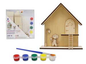 CASITA PARA PINTAR DEL RATONCITO PEREZ + PINTURAS POESSA
