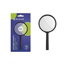 LUPA PLASTICO 75MM DOBLE AUMENTO BISMARK
