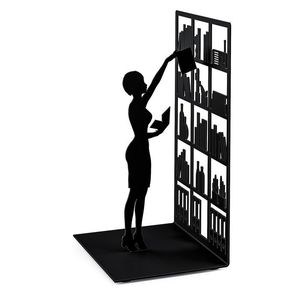 SUJETA LIBROS NEGRO THE LIBRARY 1 PIEZA BALVI