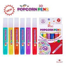 ROTULADOR POPCORN 3D 6 COLORES ROYMART