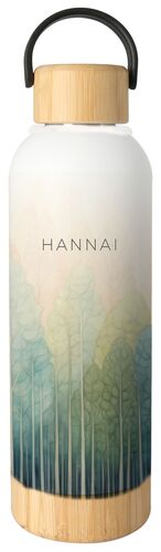 BOTELLA TERMO BAMBU 500ML BOSQUES HANNAI