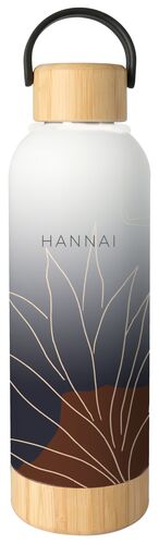 BOTELLA TERMO BAMBU 500ML FICUS BLUE HANNAI