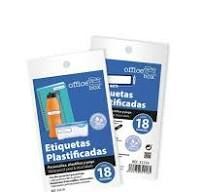 ETIQUETAS PLASTIFICADAS (18) OFFICE BOX