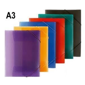 CARPETA DIBUJO A3 GOMAS  Y SOLAPAS POLIPRO OFFICE BOX