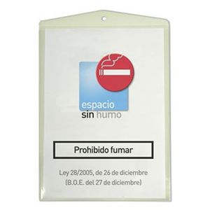 FUNDA PORTACARTELES A/4 C/COLGADOR OFFICE BOX