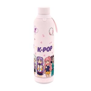 BOTELLA TERMICA 600ML + ALTAVOZ ROSA K-POP AUREA