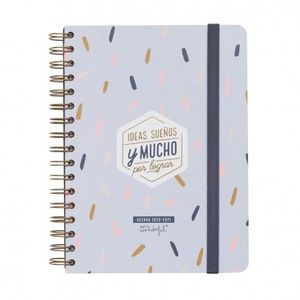 AGENDA CLASICA 2020 2021 A5 DÍA PÁGINA IDEAS, SUEÑOS Y MUCHO POR LOGRAR