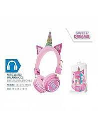 AURICULARES INALAMBRICOS C/LUZ UNICORNIOS KIDSLICENSING