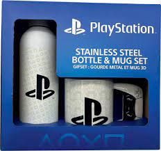BOTELLA ALUMINIO + TAZA 3D PLAYSTATION KIDSLICENSING