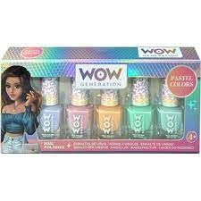 ESMALTE UÑAS 5 BOTES PASTEL WOW GENERATION KIDSLICENSING