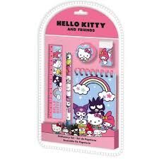 SET PAPELERIA 5 PIEZAS HELLO KITTY & FRIENDS KIDSLICENSING