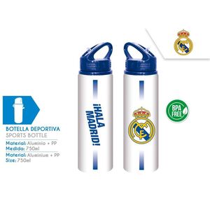 BOTELLA DEPORTIVA ALUMINIO 750ML REAL MADRID KIDS LICENSING