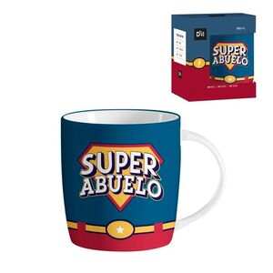 TAZA CERAMICA 350ML SUPER ABUELO DCASA