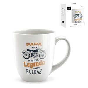 TAZA CERAMICA 334ML PAPA LEYENDA SOBRE ... DCASA
