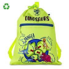 MOCHILA SACO DINOSAURIOS PEPITA VIAJERA