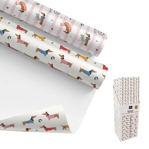 ROLLO PAPEL DE REGALO 2MTSX70CMS TECKEL  DCASA