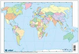 MAPA MUDO MUNDI POLÍTICO EDIGOL
