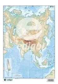 MAPA MUDO ASIA FÍSICA EDIGOL