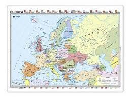 EDIGOL MAPA POSTER EUROPA POLITICO / FISICO 70X50CM (ENVARILLADO)