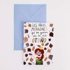TARJETA LOS UNICOS MARRONES ... PEDRITA PARKER