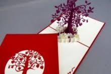 POSTAL POP UP ARBOL DE LA VIDA MORADO KIRIARTE