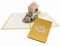 POSTAL POP UP CARROZA (JUST MARRIED) KIRIARTE 