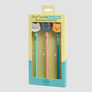 SET DE 3 LAPICES PARA CAT LOVERS