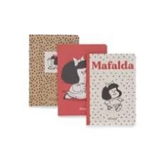 SET 3 LIBRETAS A/6 MAFALDA MR WONDERFUL