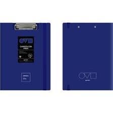 CARPETA A/4 C/PINZA SUPERIOR UNEQUAL AZUL GRAFOPLAS