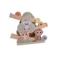 JUGUETE MADERA ARBOL ANIMALES JOUECO