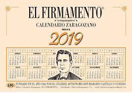 CALENDARIO ZARAGOZANO 2023 MESA VERTICAL EL FIRMAMENTO