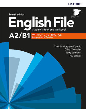 ENGLISH FILE (A2/B1/PRE-INT) PACK STUDENT'S BOOK AND WORKBOOK +KEY (OXFORD)