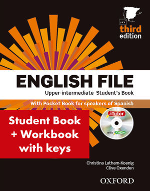 ENGLISH FILE UPPER-INTERMEDIATE (PACK+KEY) STUDENT'S+WORKBOOK (3ºED/OXFORD)