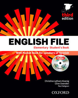 ENGLISH FILE 3RD EDITION ELEMENTARY. STUDENT'S BOOK, ITUTOR AND POCKET BOOK PACK