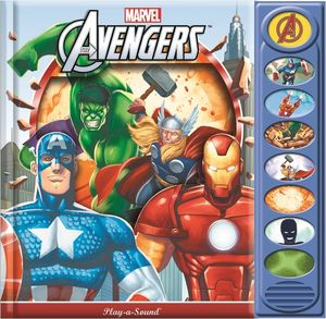 8 BOTONES CON SONIDO AVENGERS MARVEL PSD