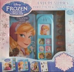 CAJA 3 LIBROS LEE BUSCA Y JUEGA FROZEN RLP