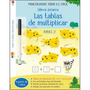 LIBROS PIZARRA TABLAS DE MULTIPLICAR 2