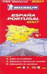 ESPAÑA PORTUGAL 2007.   MAPA 734