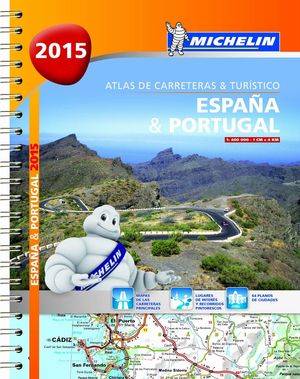 ATLAS DE CARRETERAS Y TURÍSTICO ESPAÑA & PORTUGAL (FORMATO A-4)