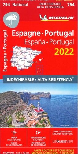 MAPA 734 ESPAÑA&PORTUGAL (2022) - ALTA RESISTENCIA (MICHELIN)