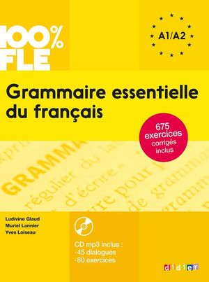 GRAMMAIRE ESSENTIELLE DU FRANCAIS (A2) LIVRE+CD (DIDIER)