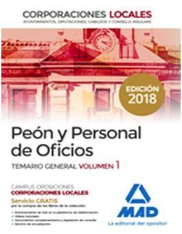 PEONES Y PERSONAL DE OFICIOS DE CORPORACIONES LOCALES. TEST Y SUPUESTOS PRÁCTICO