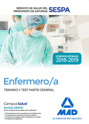 ENFERMERO/A DEL SERVICIO DE SALUD DEL PRINCIPADO DE ASTURIAS (SESPA). TEMARIO Y