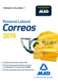 CORREOS 2019 PERSONAL LABORAL. TEMARIO VOL.1 (MAD)