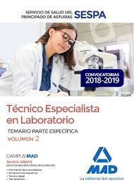 TÉCNICO ESPECIALISTA EN LABORATORIO VOL.2 TEMARIO PARTE ESPECÍFICA SESPA